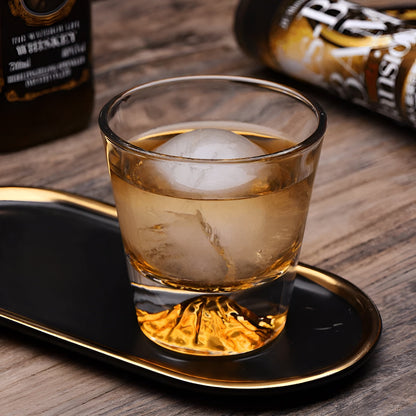 Whiskyglass Med Mount Fuji-design - Elegant Sett For Kjennere