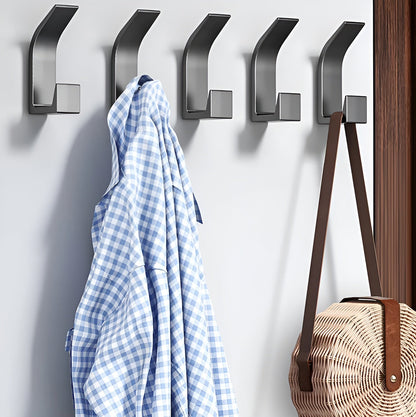 Veggkroker Til Garderobe (Sett Med 5) – Robuste Og Stilige | Til Gangen Badet Og Soverommet - Vegghyller