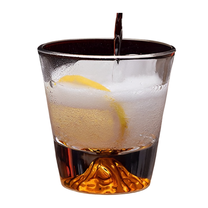 Whiskyglass Med Mount Fuji-design - Elegant Sett For Kjennere