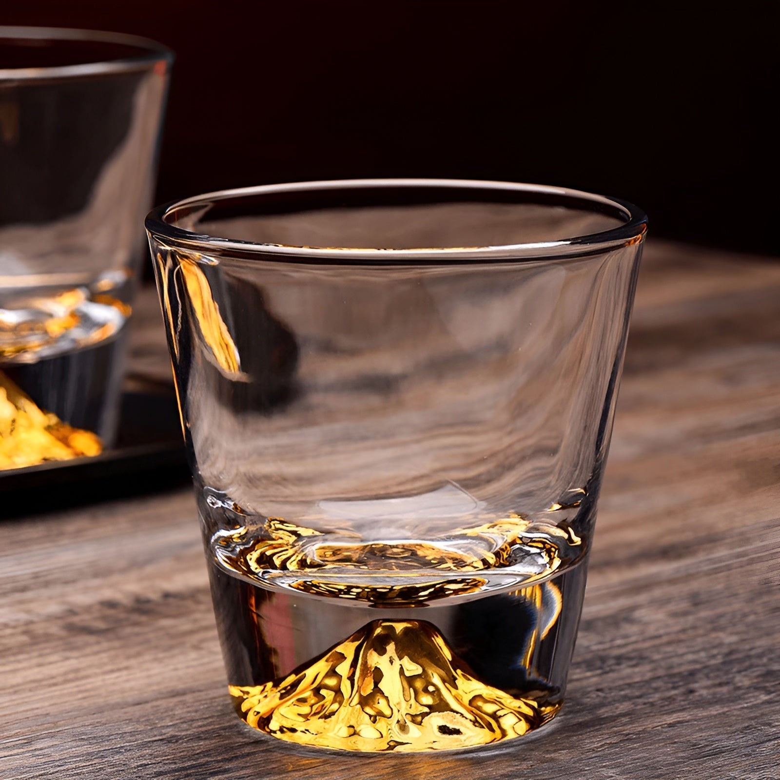 Whiskyglass Med Mount Fuji-design - Elegant Sett For Kjennere