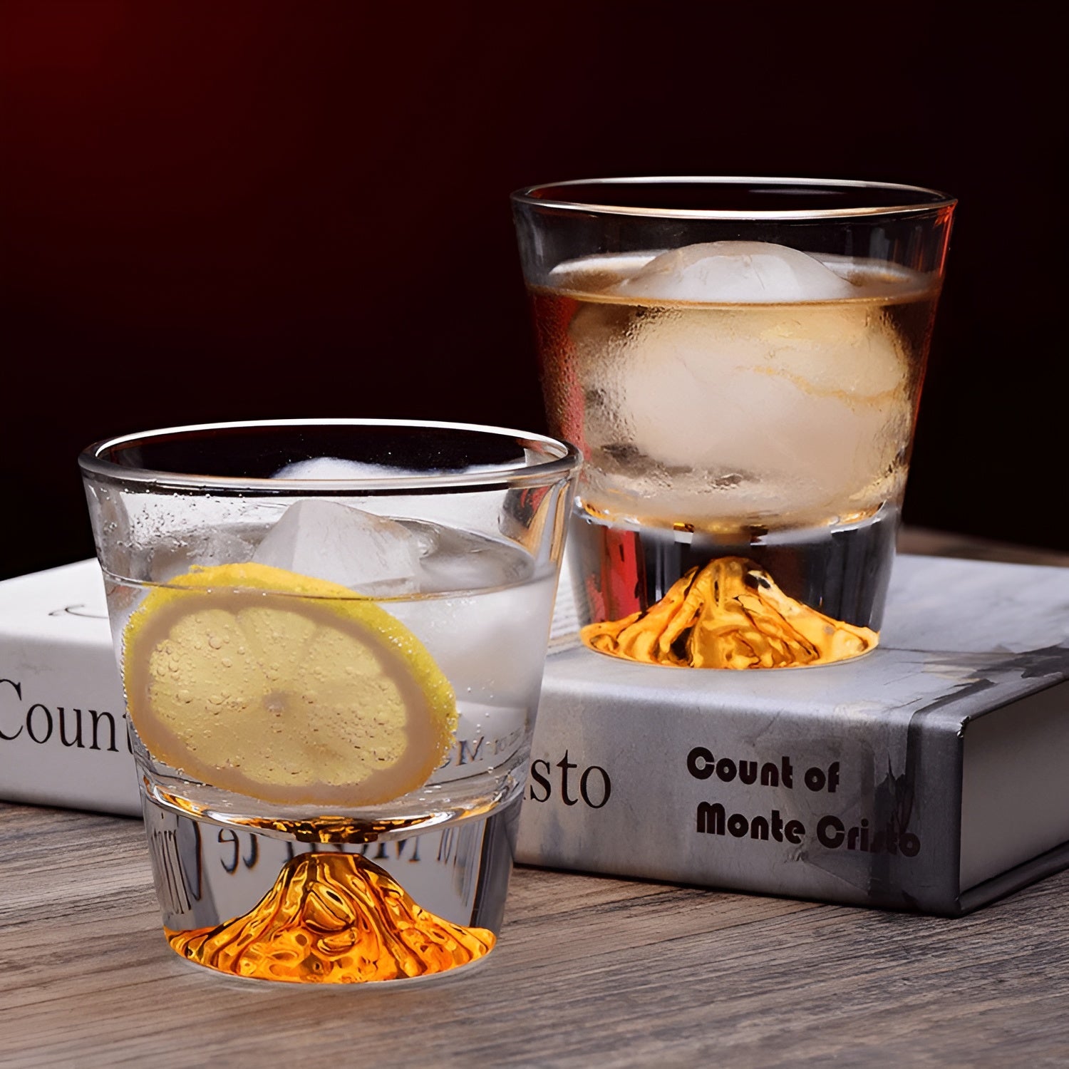 Whiskyglass Med Mount Fuji-design - Elegant Sett For Kjennere