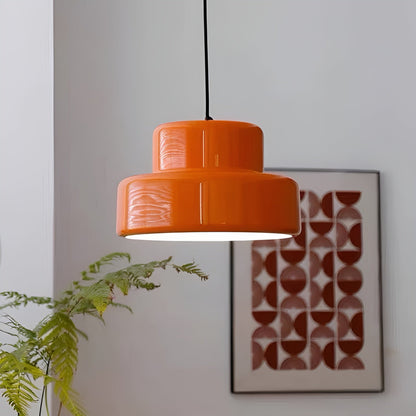 Bauhaus Hengende Lampe – Vintage-look I Oransje | Stilig Pendellampe Til Hjemmet Ditt