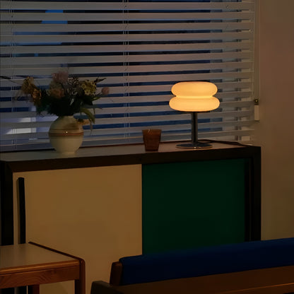 Glasslampe i pastell – Elegant Bordlampe for en Lun Stemning