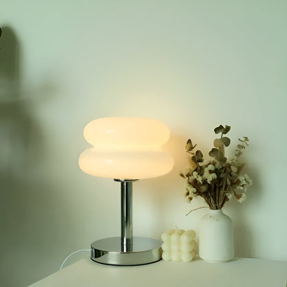 Glasslampe i pastell – Elegant Bordlampe for en Lun Stemning