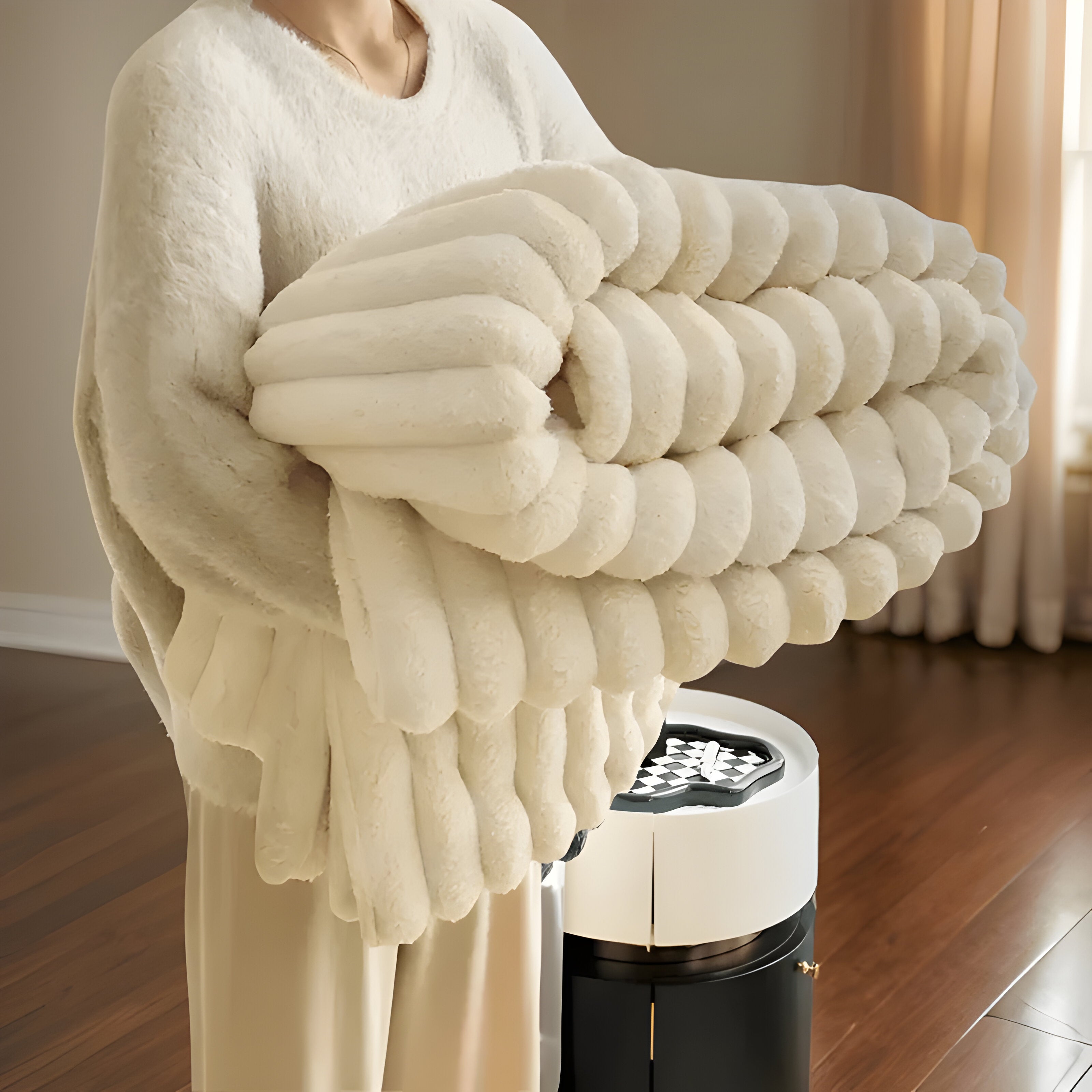 Lunera – Pledd i Myk Fleece for Sofa og Stue (Varmt og Koselig)