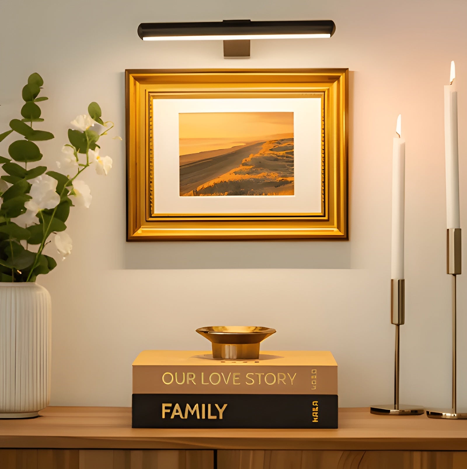 Trådløs LED-vegglampe – Oppladbar med USB og 120° justerbar vinkel
