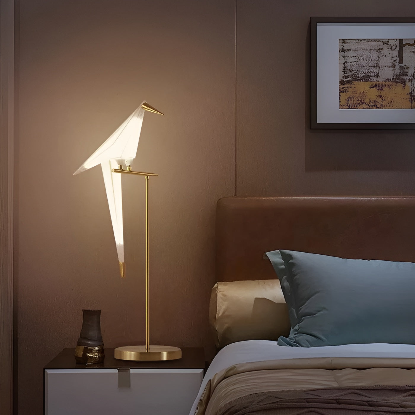 Origami Taklampe med Fuglemotiv – Dekorativ og Stilren | Perfekt for Alle Rom