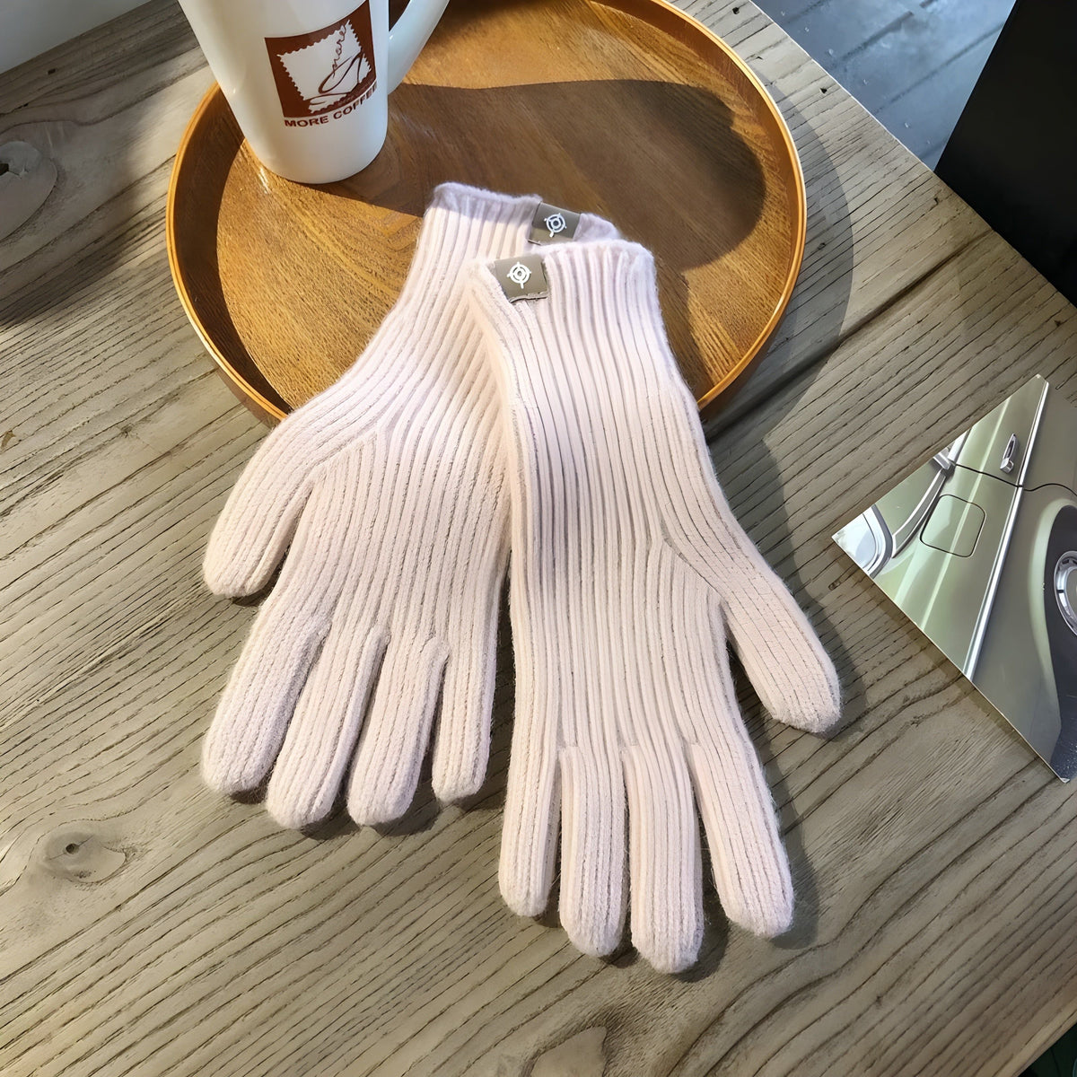 CozyTouch Hansker – Avslappede Strikkede Vinterhansker