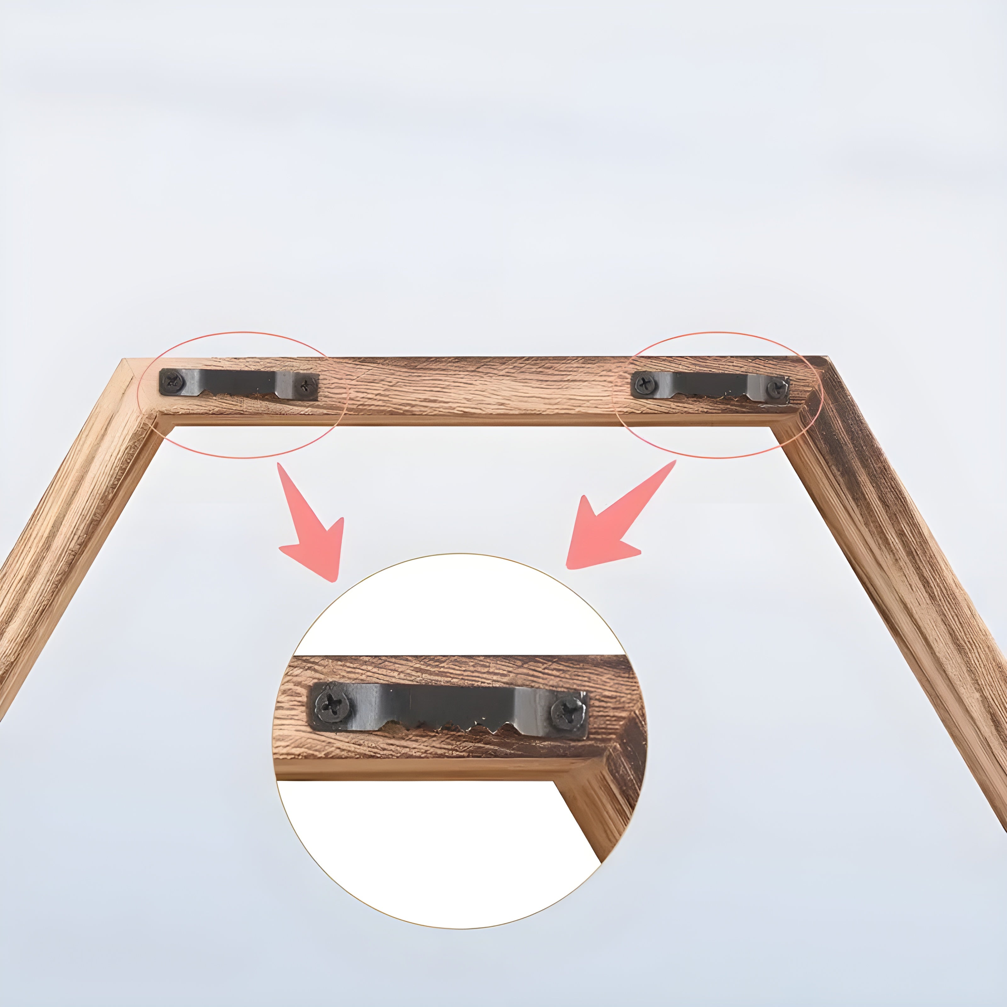 Vegghyller i Tre – Dekorativt 5-Pack i Sekskantet Design | Perfekt for Oppholdsrom