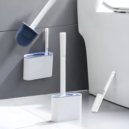 Silikon Toalettbørste med Veggfeste – Hygienisk og Holdbar | Perfekt for Bad og Gjestetoalett