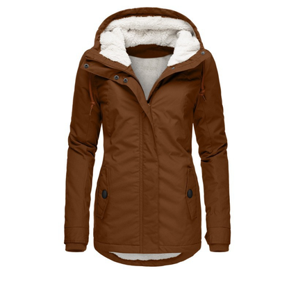 Vinterjakke for dame i polyester, vann- og vindtett, elegant vinter­stil – bilde 3