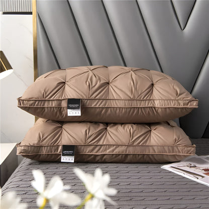 Hotellpute med Dunfyll – Luksuriøs og Komfortabel | Perfekt for Soverom og Sofa - Brun - Puter