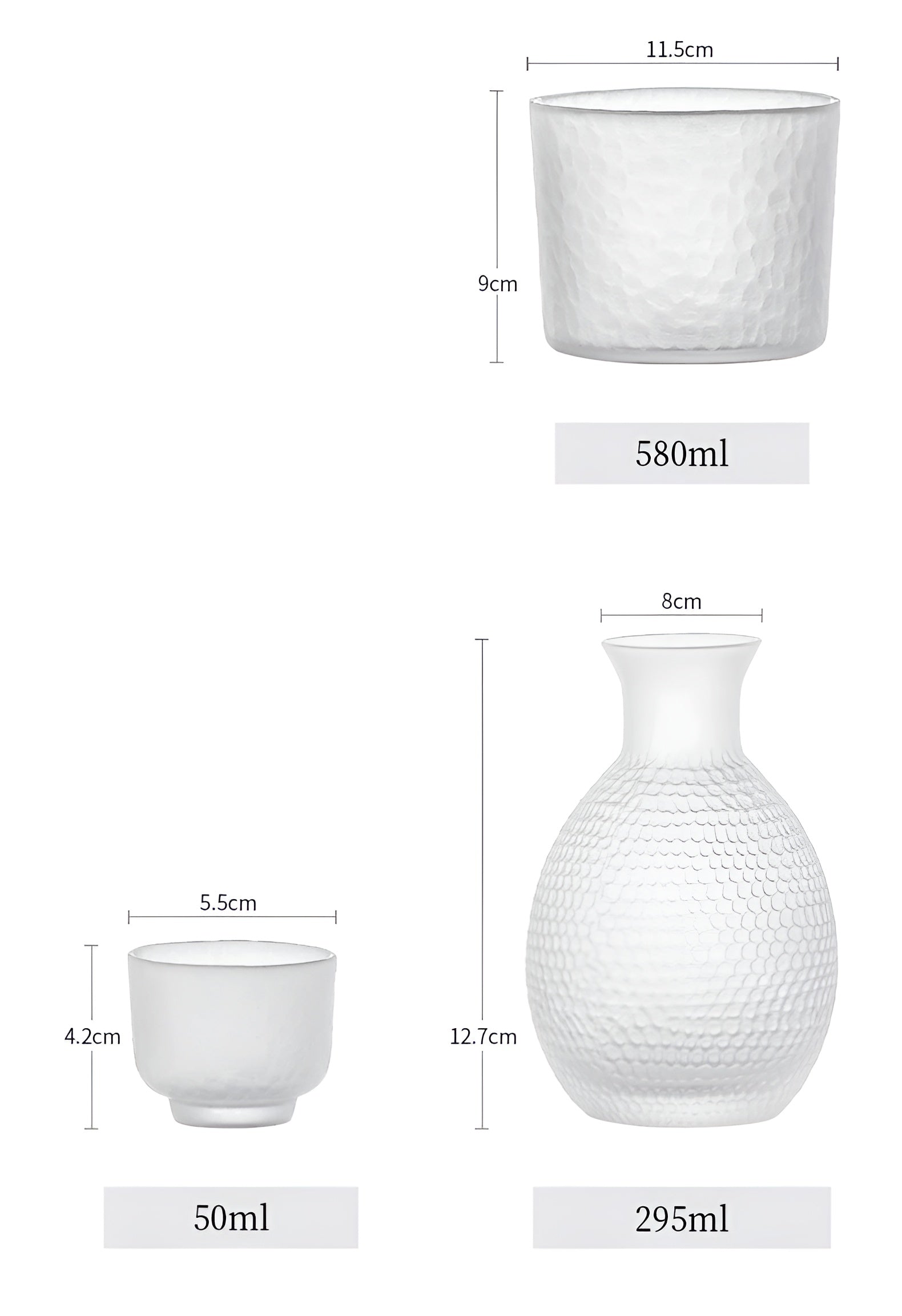 Japansk Glassett – Elegant Sake- og Whiskysett | Perfekt for Hjemmebar og Gaver