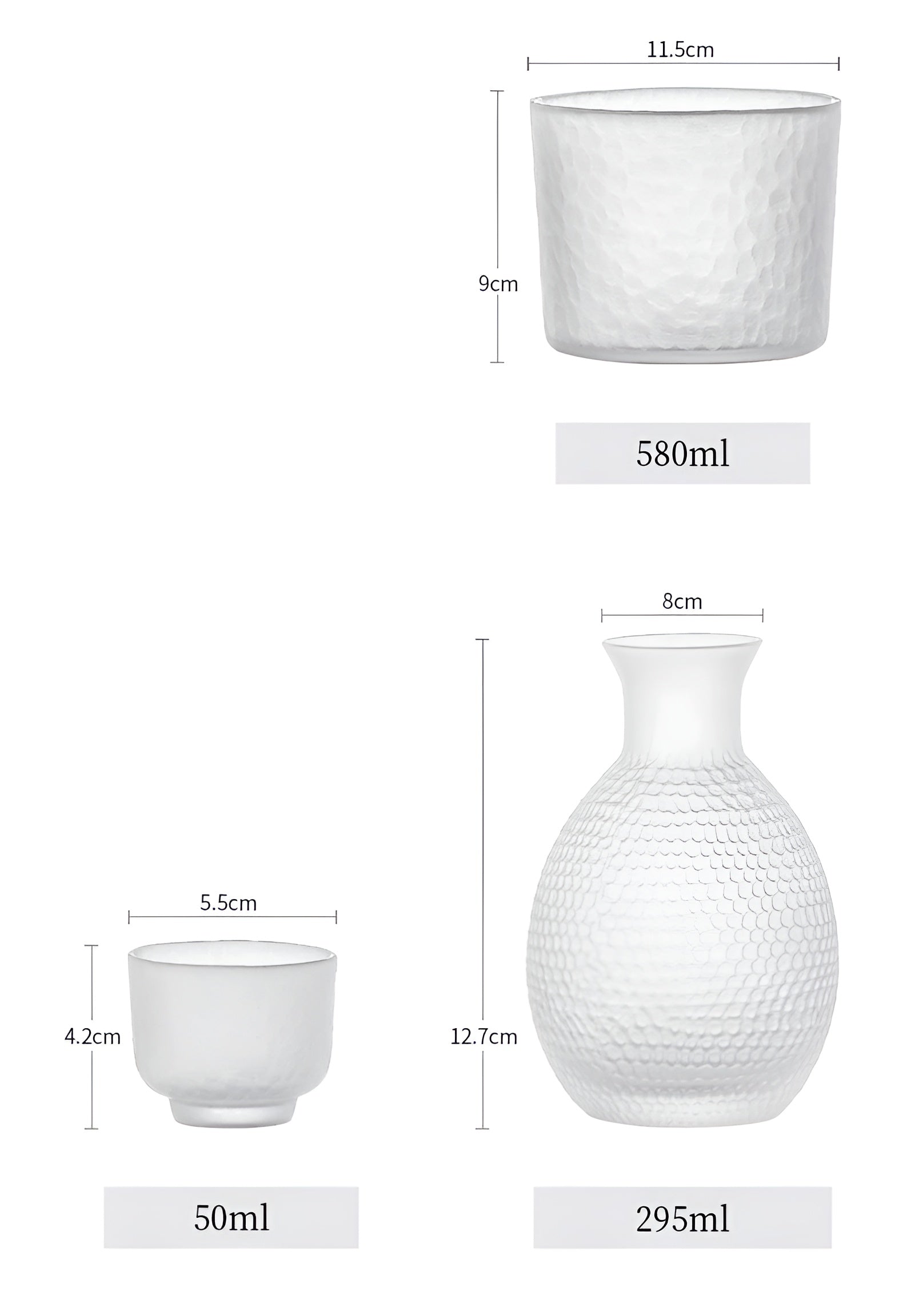 Japansk Glassett – Elegant Sake- og Whiskysett | Perfekt for Hjemmebar og Gaver