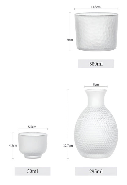 Japansk Glassett – Elegant Sake- og Whiskysett | Perfekt for Hjemmebar og Gaver