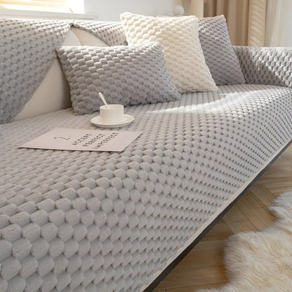 PlushVelvet Sofatrekk – Elegant Sofatrekk i Fløyel