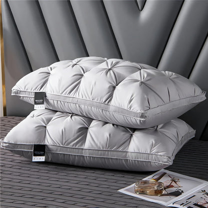 Hotellpute med Dunfyll – Luksuriøs og Komfortabel | Perfekt for Soverom og Sofa - Grå - Puter