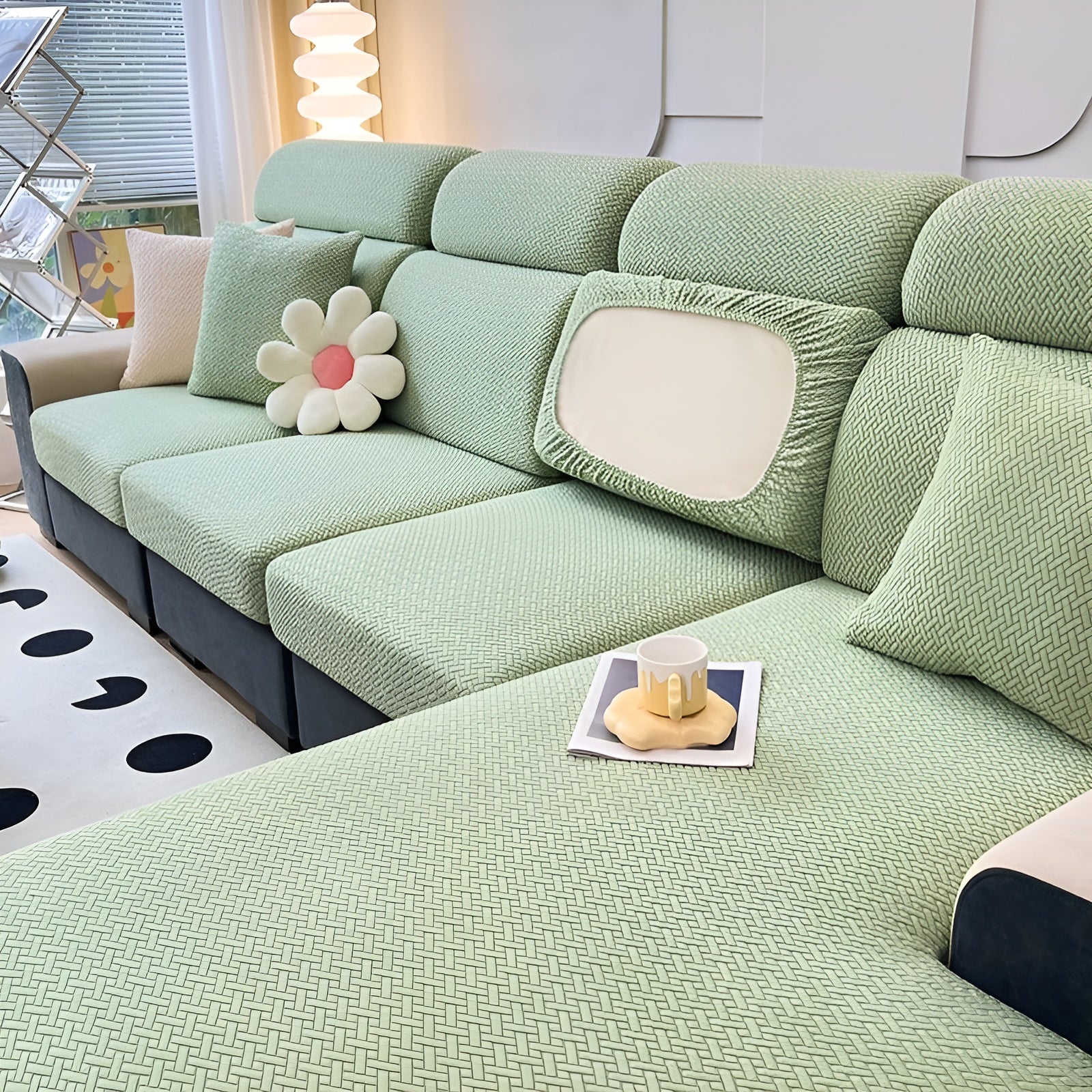 Elastisk Sofatrekk – Vannavstøtende og Sitter Perfekt | Beskyttende Stretchstoff for Sofa