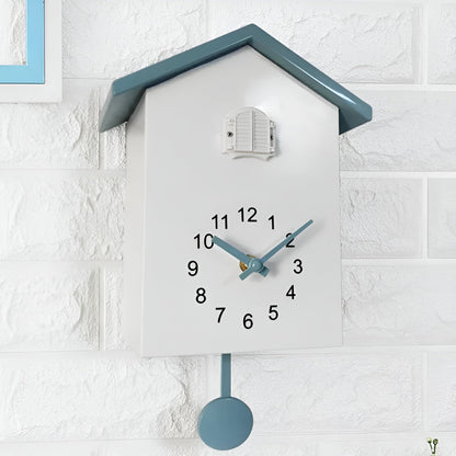 Moderne Gjøkur med Musikk – Stilfull Veggklokke i Høykvalitets ABS | Justerbar Lydstyrke