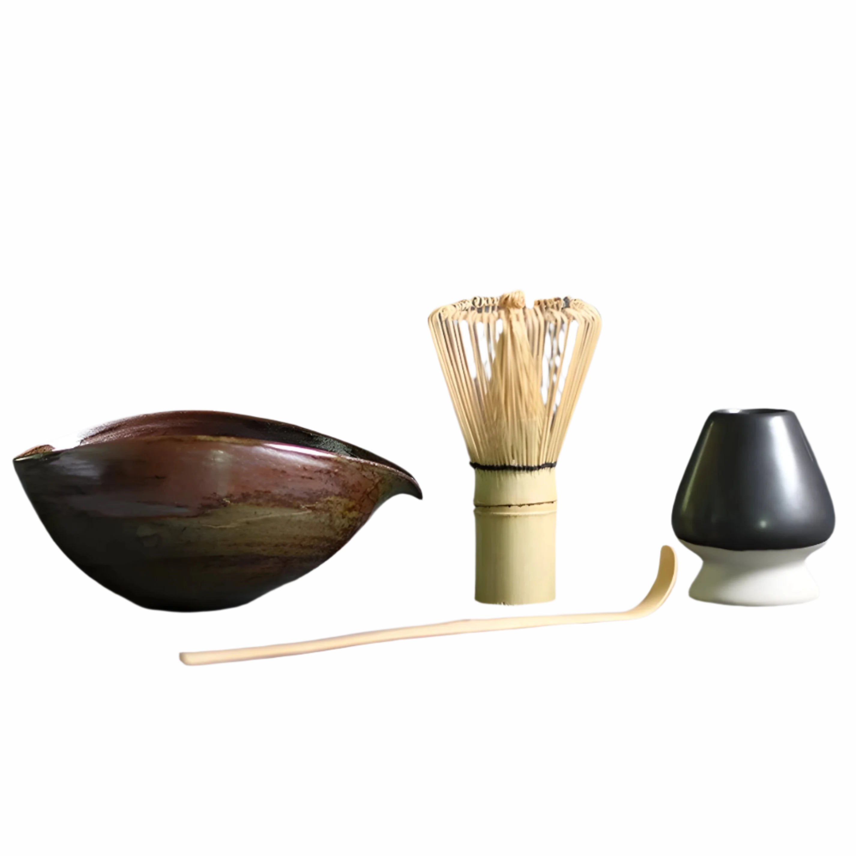 Matcha Keramikset - Traditionelles japanisches Teeset (4-teilig)