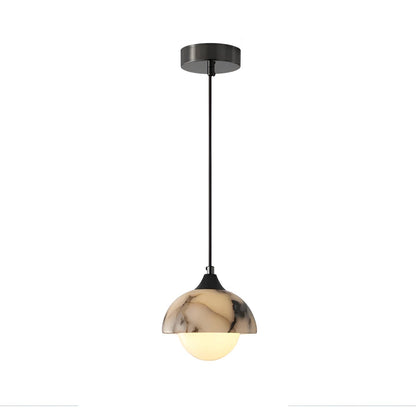 Svart Marmor-hengelampe – Moderne Og Luksuriøs | Elegant Innendørsbelysning - Lysarmaturer for tak
