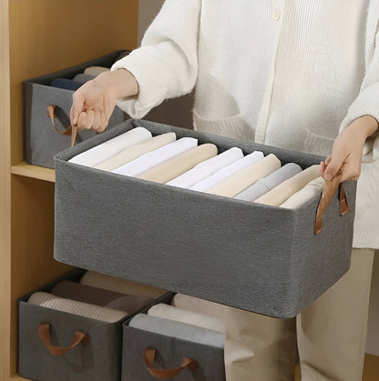 Sammenleggbare Oppbevaringskurver – Praktisk 3-pakning | Perfekt for Klær, Leker og Mer