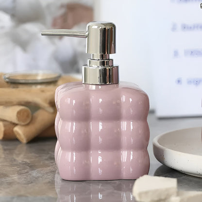 Keramisk Såpedispenser – Stilfull og Påfyllbar | For Håndsåpe, Sjampo og Dusjsåpe