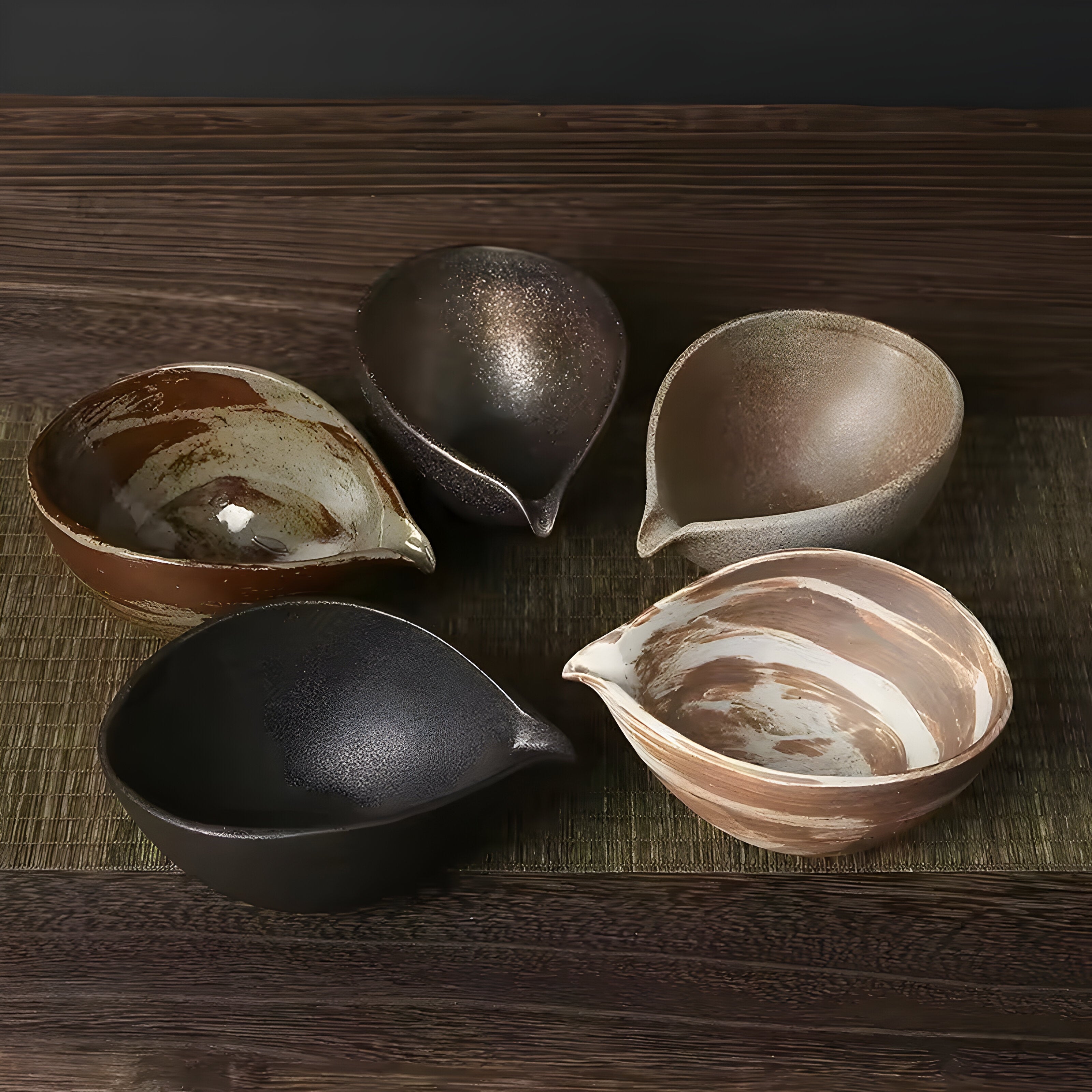 Matcha Keramikset - Traditionelles japanisches Teeset (4-teilig)