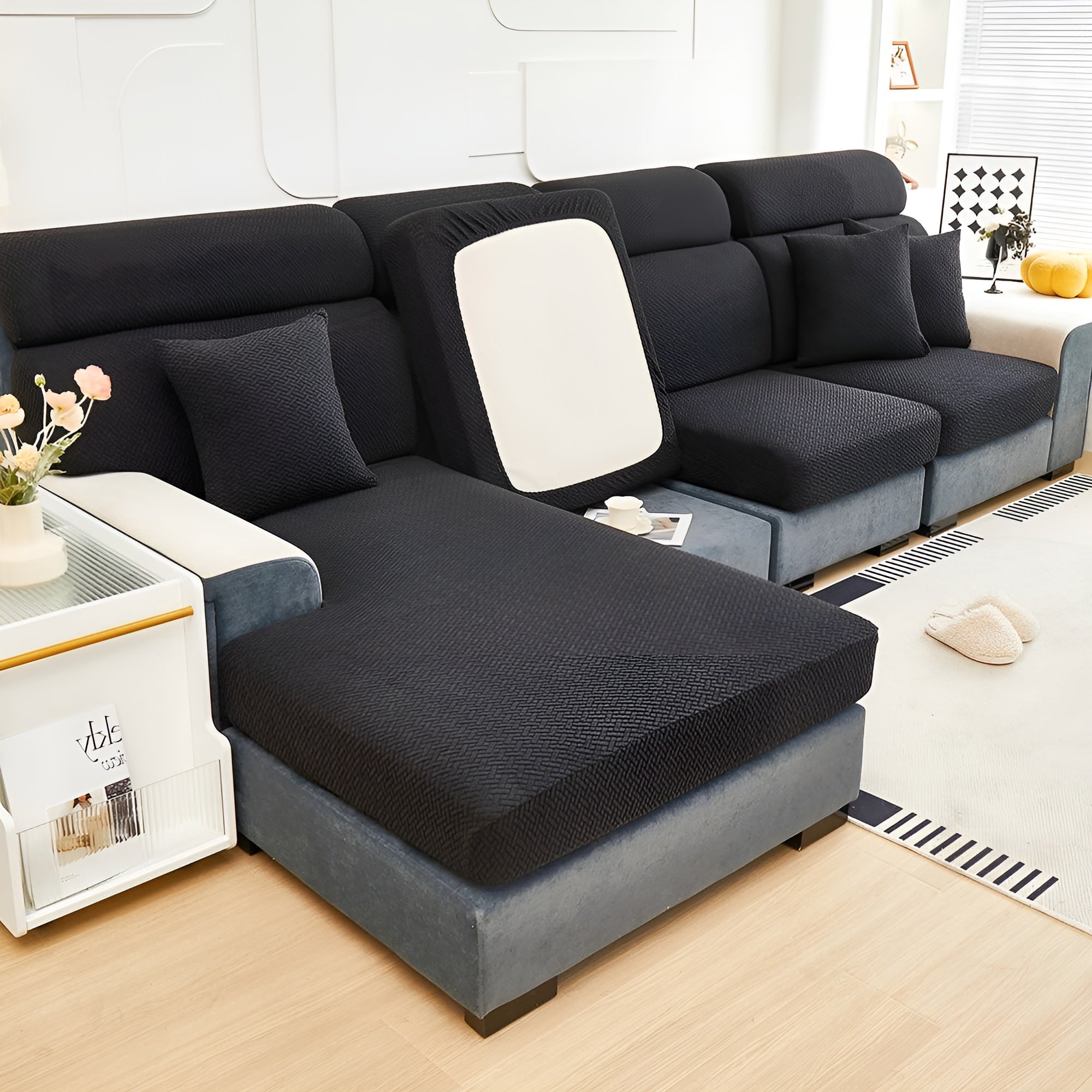 Elastisk Sofatrekk – Vannavstøtende og Sitter Perfekt | Beskyttende Stretchstoff for Sofa