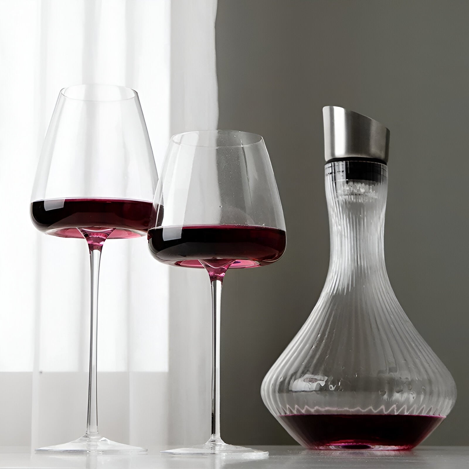 Vinglass i Krystall – Elegant og Håndlaget | Sett med 2, 4 eller 6