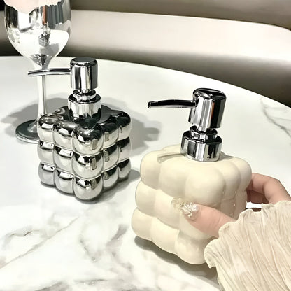 Keramisk Såpedispenser – Stilfull og Påfyllbar | For Håndsåpe, Sjampo og Dusjsåpe