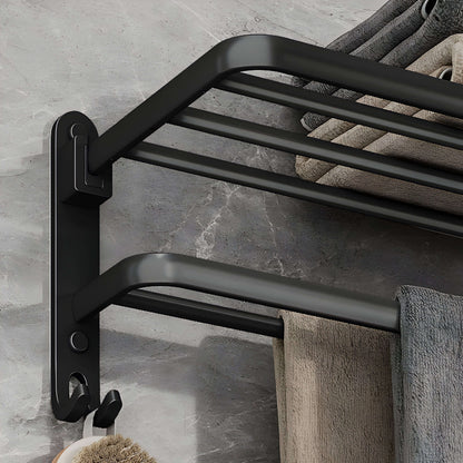 Alumino – Vegghengt Håndkleholder i Svart Aluminium