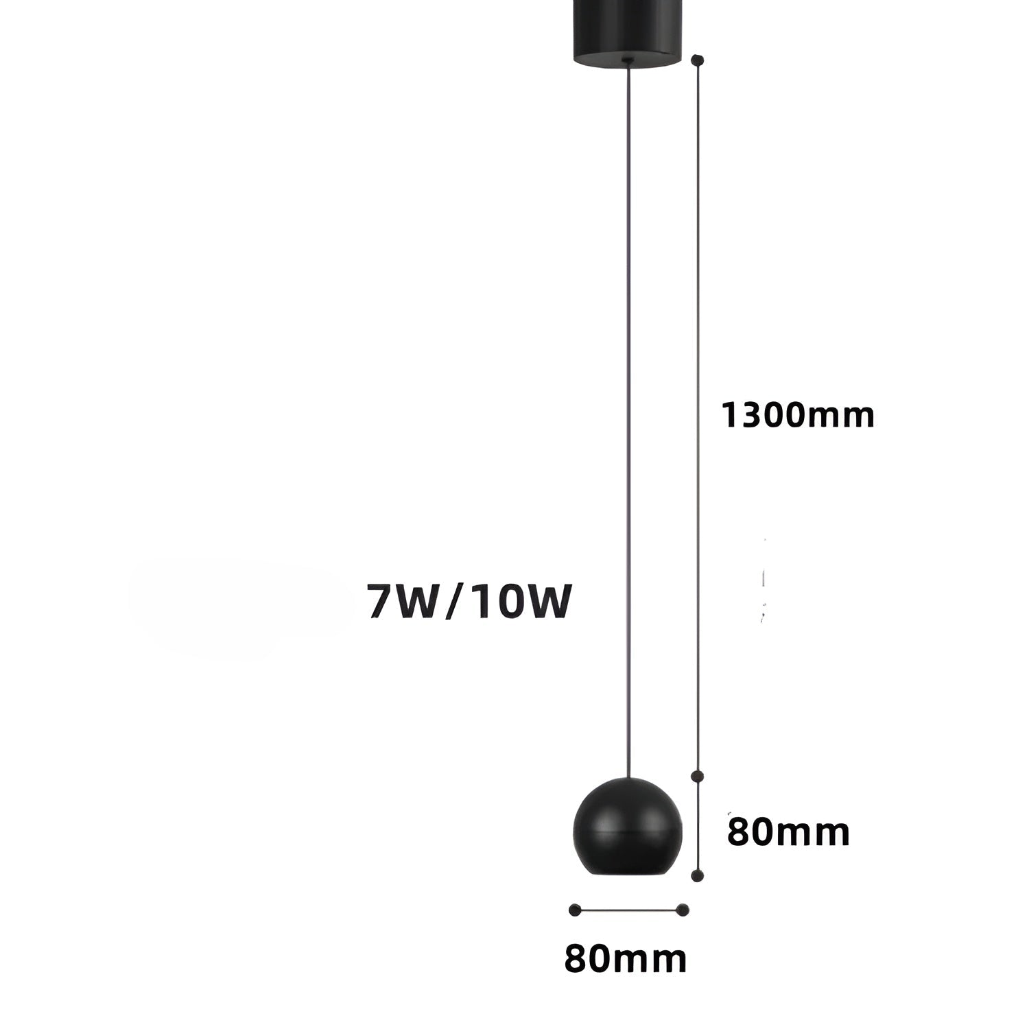 Minimalistisk Kulependellampe – Moderne og Elegant | Perfekt for Kjøkken, Stue og Kafé
