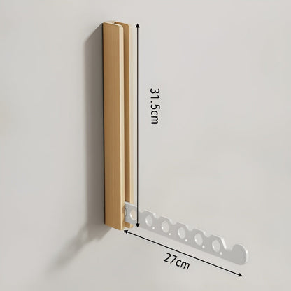 Sammenleggbar Vegghylle i Tre – Plassbesparende og Praktisk | Perfekt for Små Rom