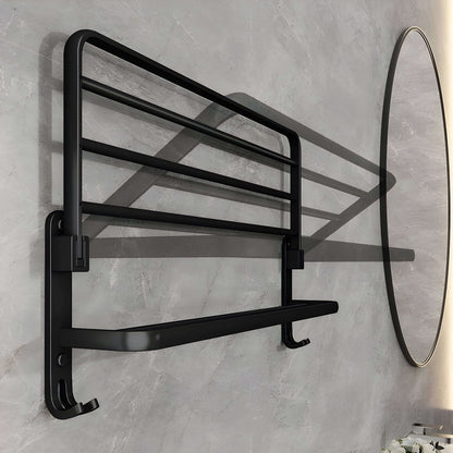 Alumino – Vegghengt Håndkleholder i Svart Aluminium