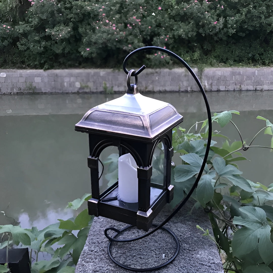 Led Solcellelampe I Form Av Et Hus – Vanntett Hagebelysning For Utendørs Bruk