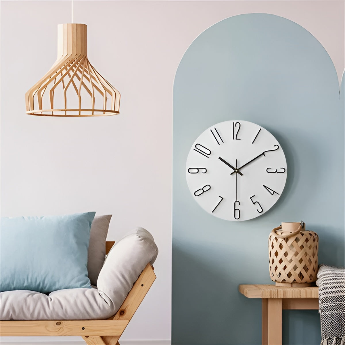 3D Veggklokke – Moderne og Elegant | Dekorativ for Stue og Konto