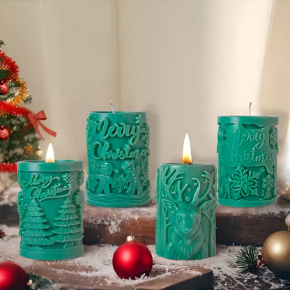 Silikonform for Lys – 3D Støpeform | Perfekt for Håndlagde Lys og Dekorasjoner