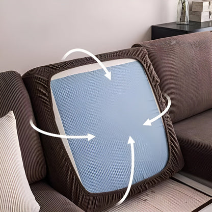 Sofatrekk i Kordfløyel – Mykt, Tøyelig og Slitesterkt | Vertikalt Stripemønster