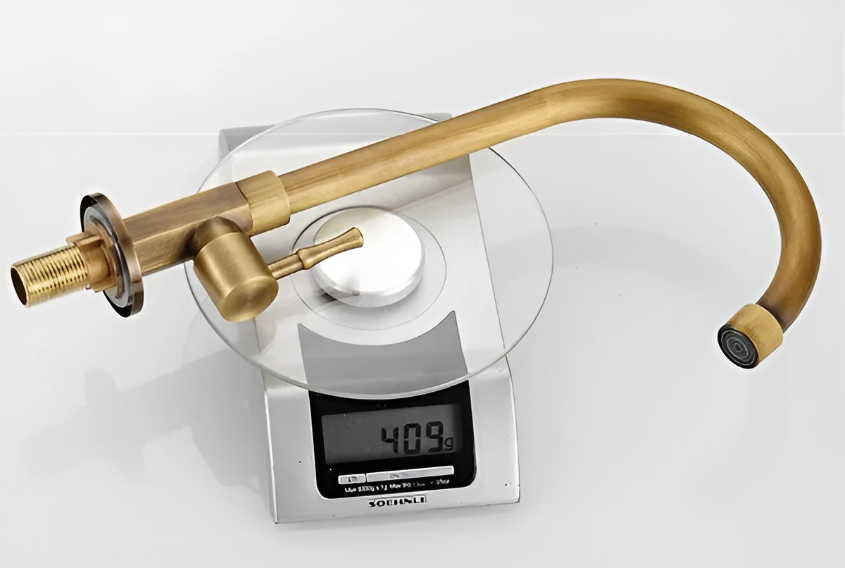 Küchenarmatur aus Messing – Langlebig und Stilvoll | Perfekt für Spülbecken und Arbeitsplatte