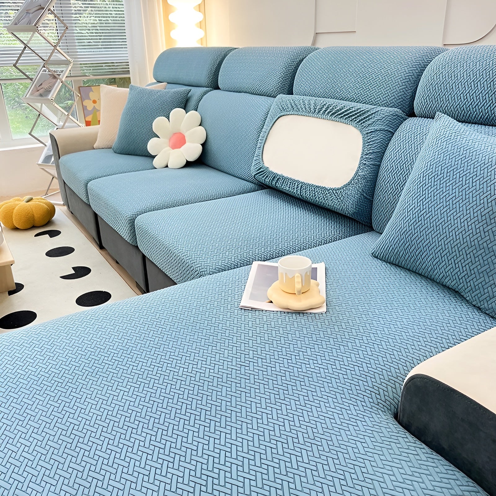 Elastisk Sofatrekk – Vannavstøtende og Sitter Perfekt | Beskyttende Stretchstoff for Sofa