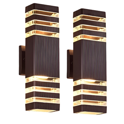 LED Utendørs Vegglampe – Moderne Opp- og Nedlys | Vanntett for Hage og Balkong