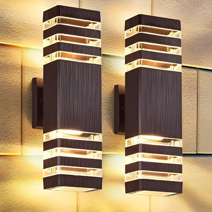 LED Utendørs Vegglampe – Moderne Opp- og Nedlys | Vanntett for Hage og Balkong