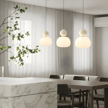 Bilde av Mjørik - Nordic Cream Pendellampe Hengende LED Lys fra Velisse