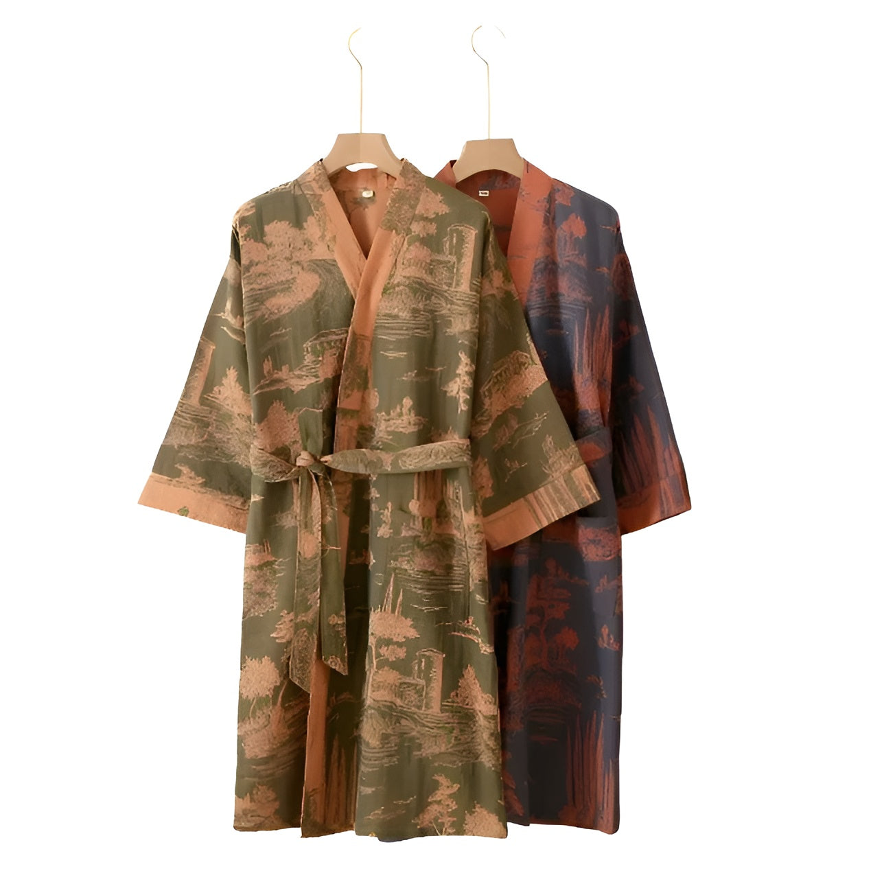 Bomulls-kimono Badekåpe – Lett Og Pustende | Retro-stil For Hjemmet Og Spaet