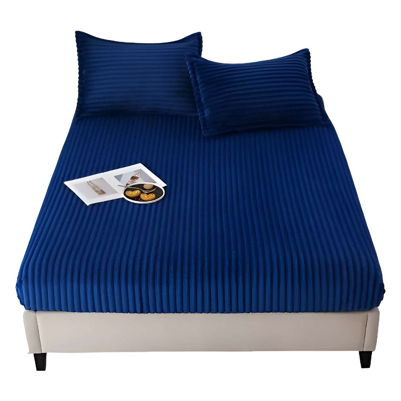 Spannbettlaken aus Milchsamt – Weich, Warm und Gemütlich | Perfekt für Herbst & Winter