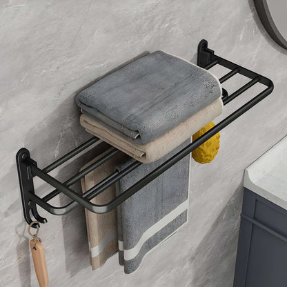 Alumino – Vegghengt Håndkleholder i Svart Aluminium