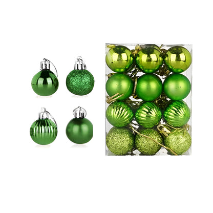 Julekuler – Elegante og Skinnende | Dekorative for Juletre og Hjem - Grønn - Høytidspynt