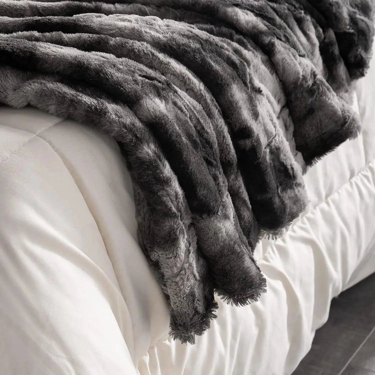 WinterNest Pledd – Varmt Dobbeltsidig Fleece-vinterpledd