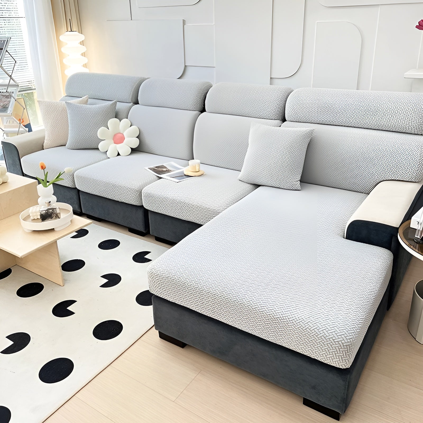 Elastisk Sofatrekk – Vannavstøtende og Sitter Perfekt | Beskyttende Stretchstoff for Sofa